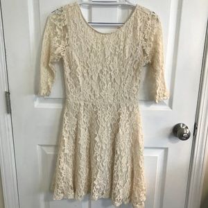Nordstrom Lush White Lace Dress